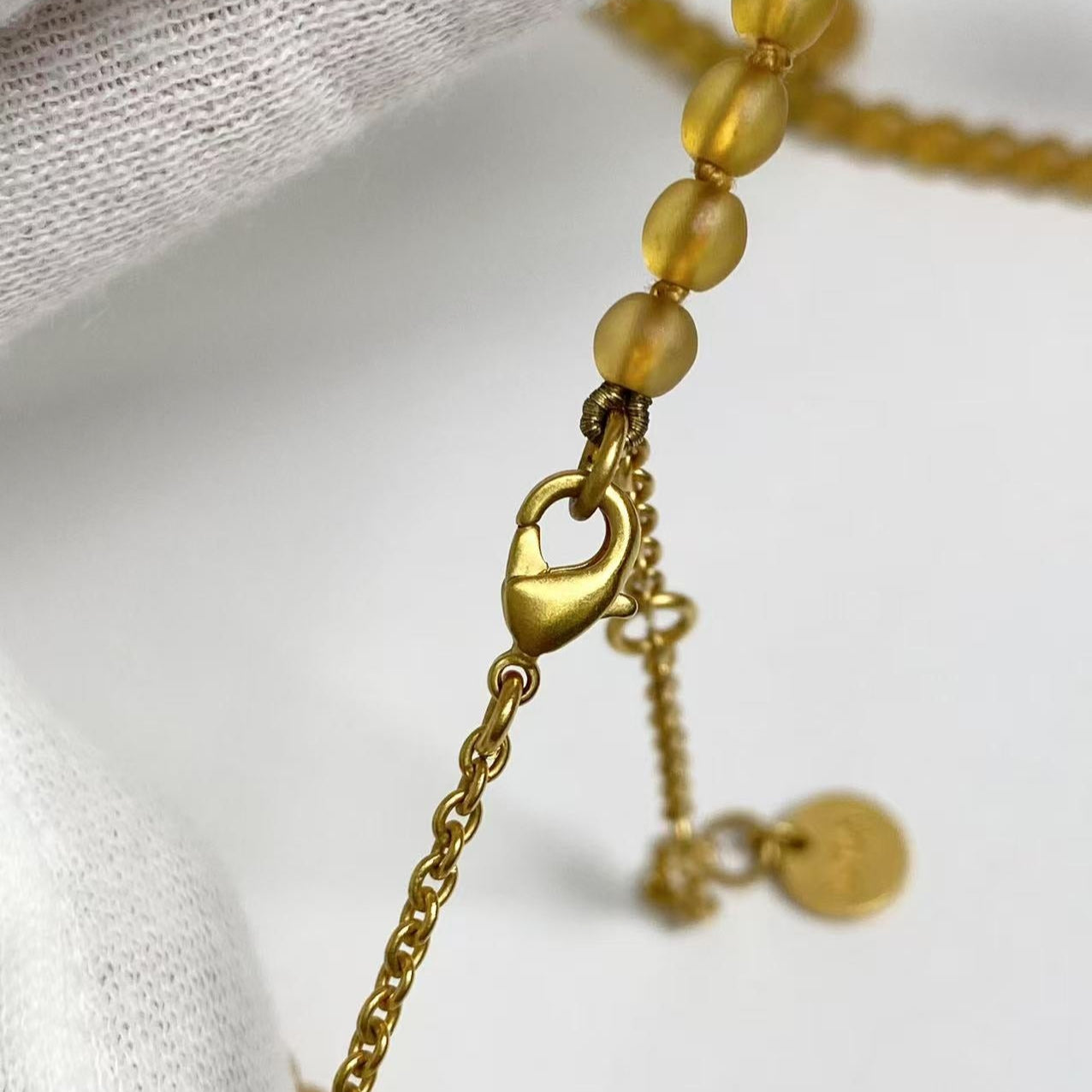 DIOR dragonfly motif necklace