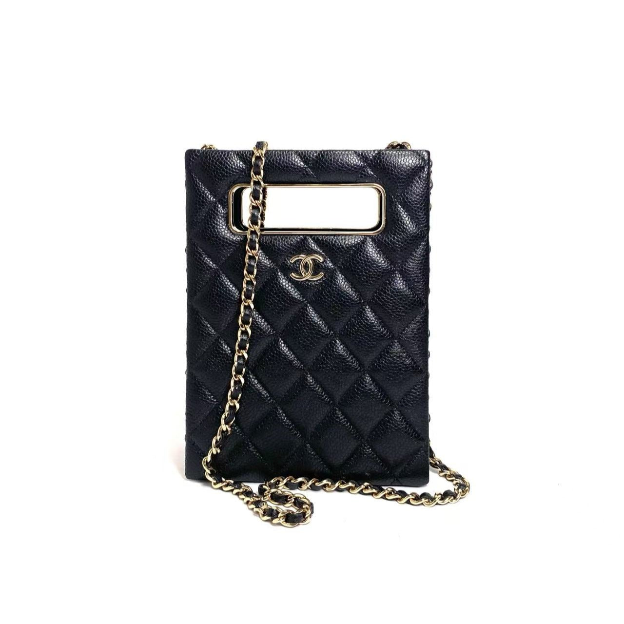 CHANEL キャビアスキン チェーンショルダーバッグ｜ICチープ – AMONA