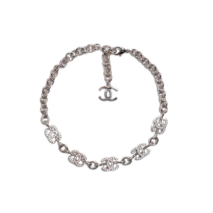 CHANEL 5 Coco Mark Rhinestone Necklace | 25C