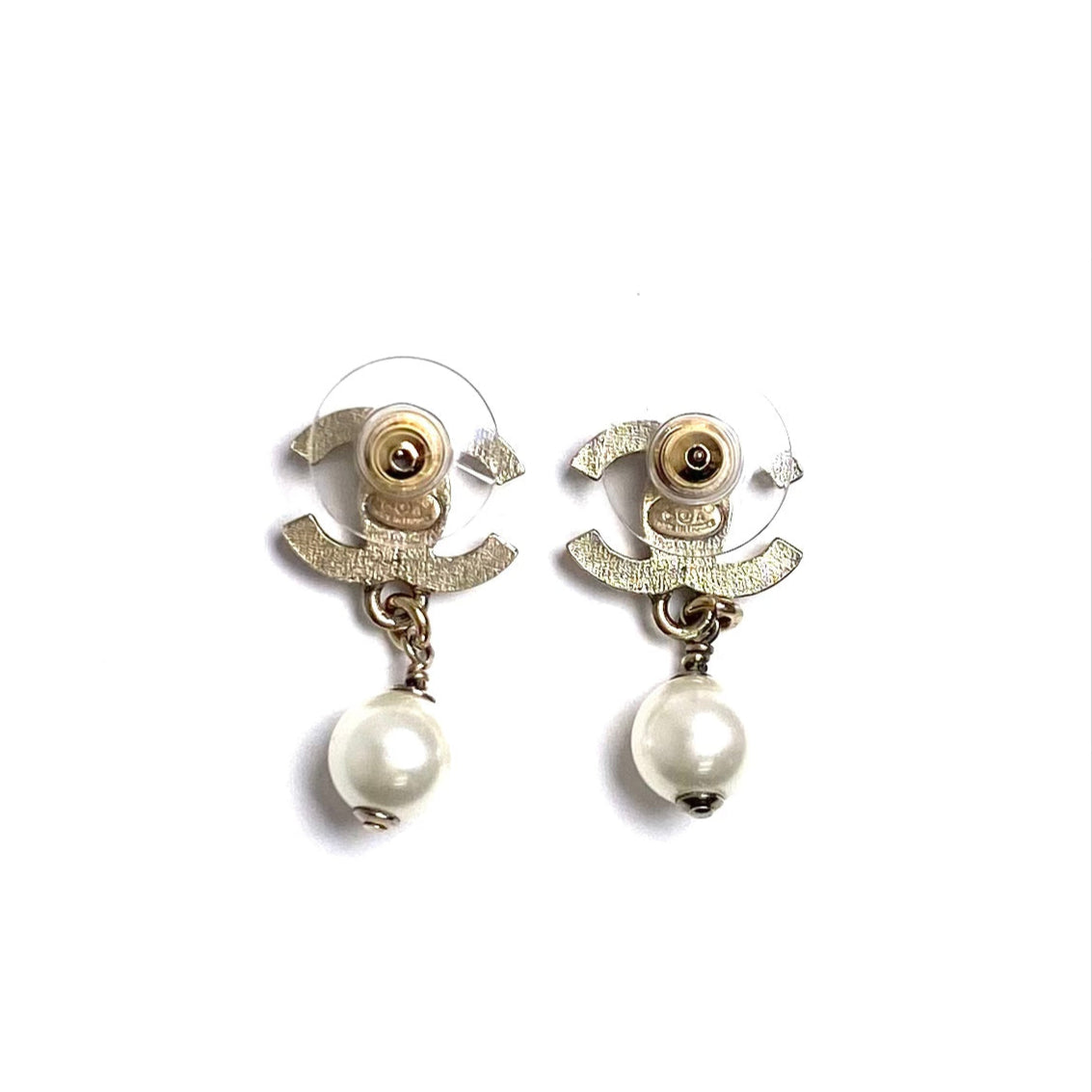 CHANEL Coco Mark Pearl Earrings | 04A