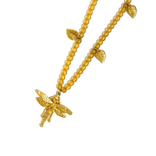 DIOR dragonfly motif necklace