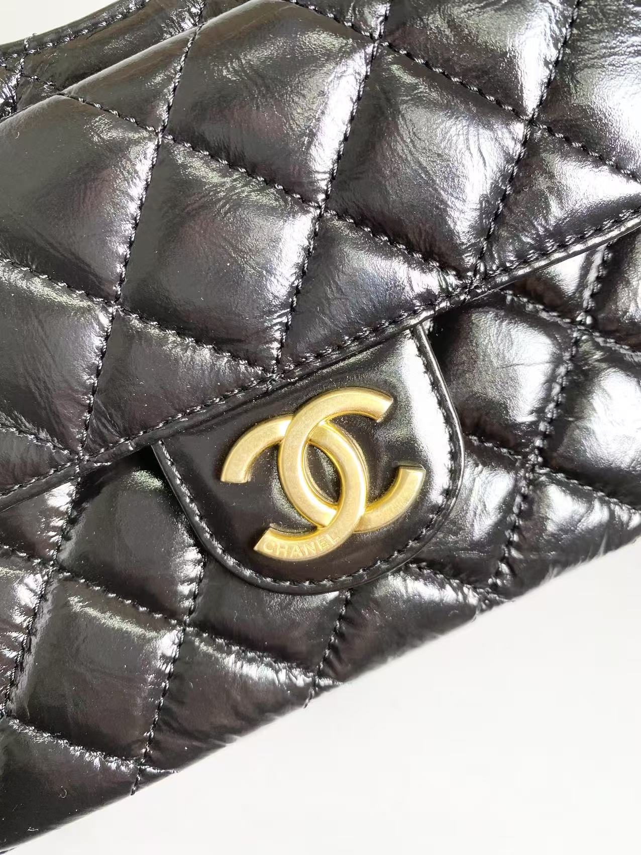 CHANEL 保存品 スモール ホーボー チェーンショルダーバッグ｜ICチープ