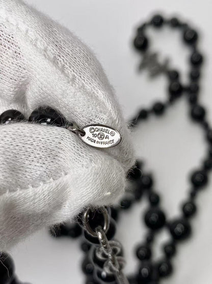 CHANEL Black Long Necklace | 10A