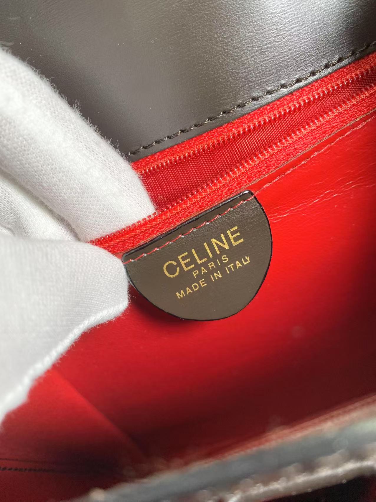 CELINE ヴィンテージ ブラウン デカトリオンフ３WAYハンドバッグ