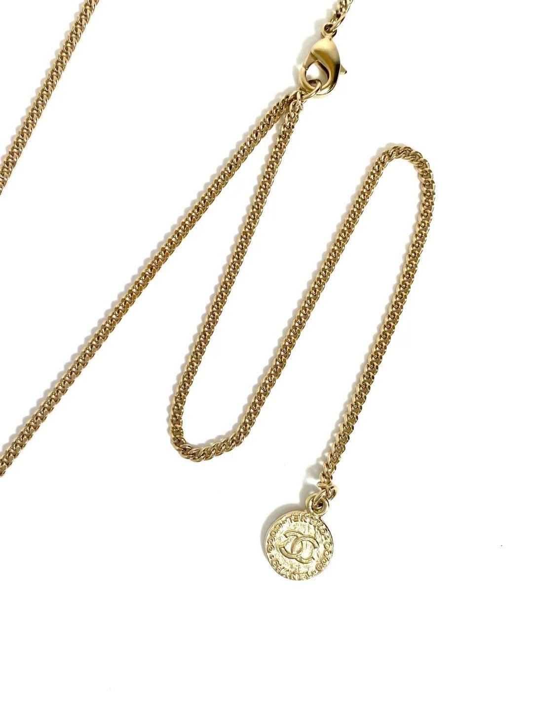 CHANEL 100th Anniversary Limited Edition Coco Mark Pendant Necklace | 14C