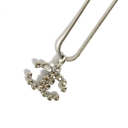 CHANEL ラインストーン ココマーク ペンダントネックレス｜00A