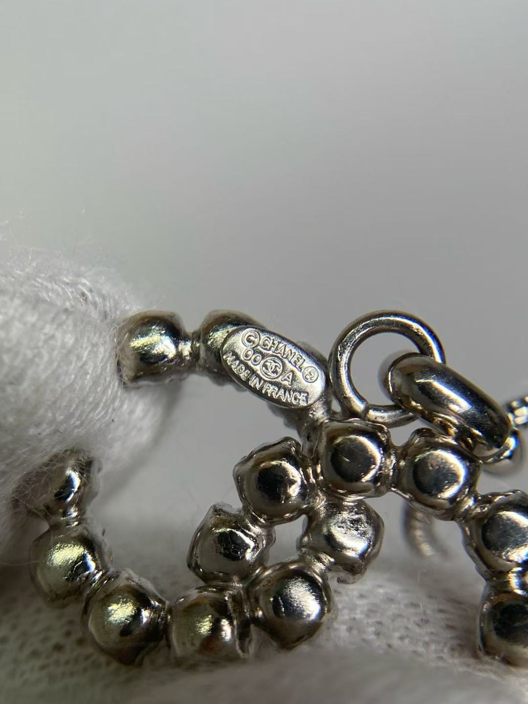 CHANEL ラインストーン ココマーク ペンダントネックレス｜00A