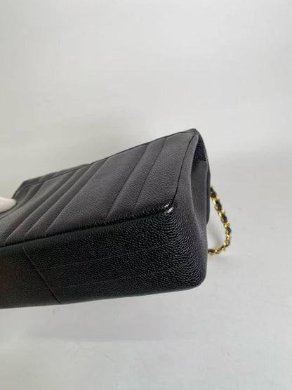 CHANEL Caviar Skin Flap Chain Bag | 3rd Series