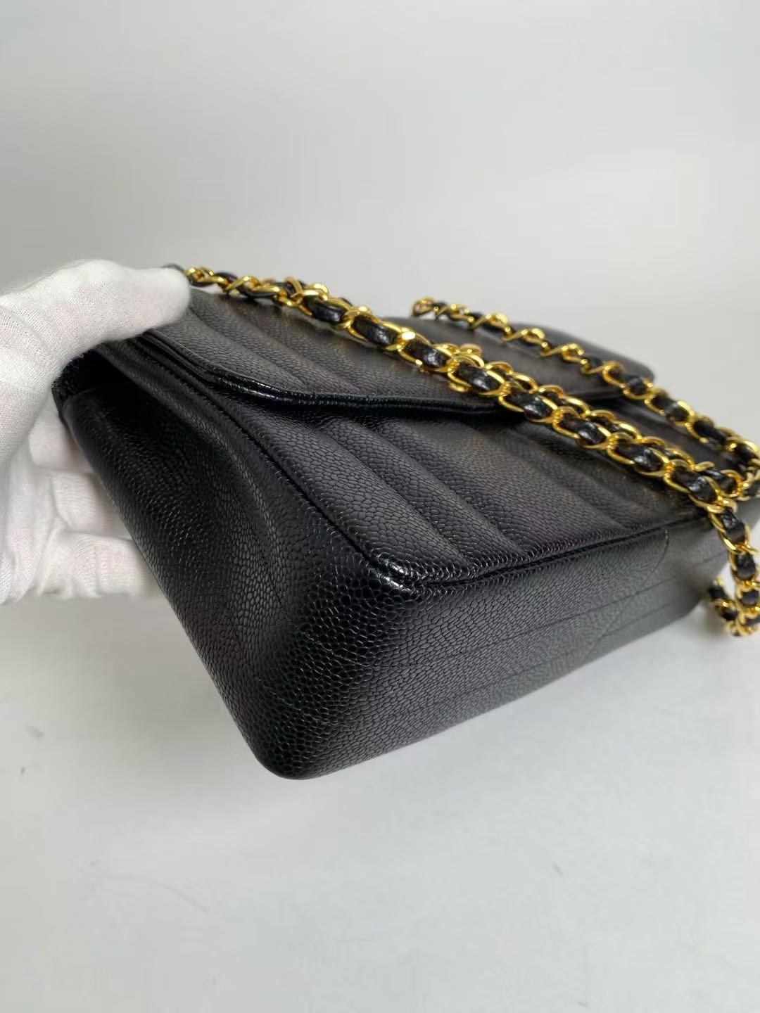 CHANEL Caviar Skin Flap Chain Bag | 3rd Series
