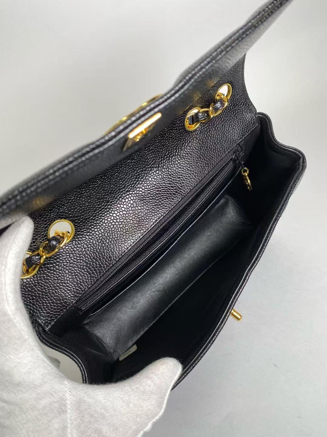 CHANEL Caviar Skin Flap Chain Bag | 3rd Series