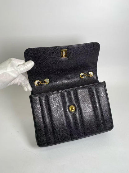 CHANEL Caviar Skin Flap Chain Bag | 3rd Series